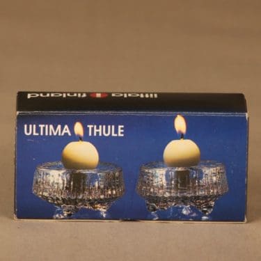 Iittala Ultima Thule kynttilänjalka, kirkas, 2 kpl, suunnittelija Tapio Wirkkala,