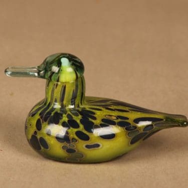 Nuutajärvi lintu , Tavin poikanen, suunnittelija Oiva Toikka, Tavin poikanen, Signeerattu