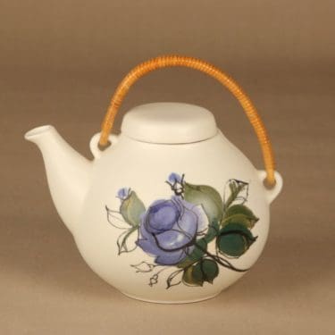 Arabia Kukka teekannu, käsinmaalattu, suunnittelija Hilkka-Liisa Ahola, käsinmaalattu, 1.6 l
