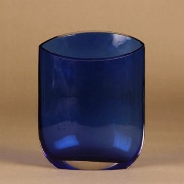 Iittala Lido maljakko, sininen, suunnittelija Tiina Nordström,