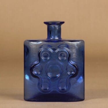 Riihimäen lasi Paukkurauta koristepullo suunnittelija Erkkitapio Siiroinen