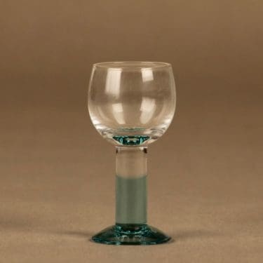 Iittala Mondo Snapsilasi 3 cl vihreä, kirkas, vihreä, suunnittelija Kerttu Nurminen,