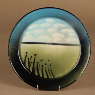 Arabia lautanen, uniikki, suunnittelija Heljä Liukko-Sundström, uniikki, signeerattu