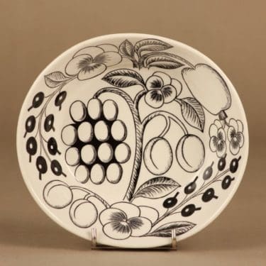 Arabia Paratiisi kulho, mustavalkoinen, suunnittelija Birger Kaipiainen,