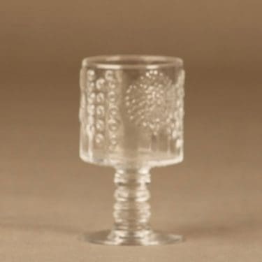 Nuutajärvi Flora snapsilasi, 6 cl, suunnittelija Oiva Toikka, 6 cl