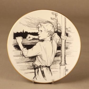 Arabia Vänrikki Stoolin tarinat Sotilaspoika, mustavalkoinen, suunnittelija Albert Edelfelt,