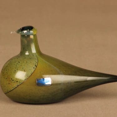 Nuutajärvi lintu, Sipi, suunnittelija Oiva Toikka, Sipi, signeerattu