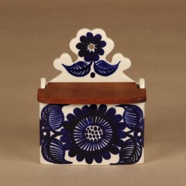 Arabia Köökki suola-astia, käsinmaalattu, suunnittelija Gunvor Olin-Grönqvist, käsinmaalattu, signeerattu