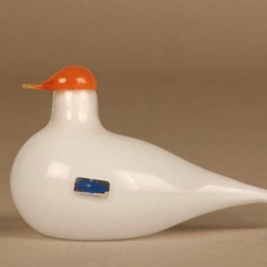 Nuutajärvi lintu Kyyhky, yrityslintu, suunnittelija Oiva Toikka, Kyyhky, yrityslintu, signeerattu