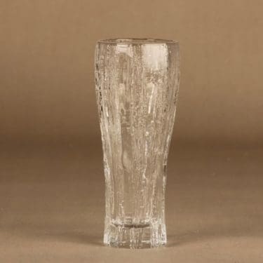 Iittala Vellamo maljakko, kirkas, suunnittelija Valto Kokko,