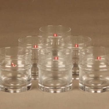 Iittala Pisaranrengas glass 18 cl, 6 pcs designer Timo Sarpaneva