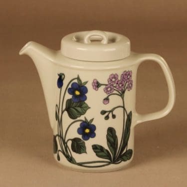 Arabia Flora kahvikaadin, 1 l, suunnittelija Esteri Tomula, 1 l, kukka