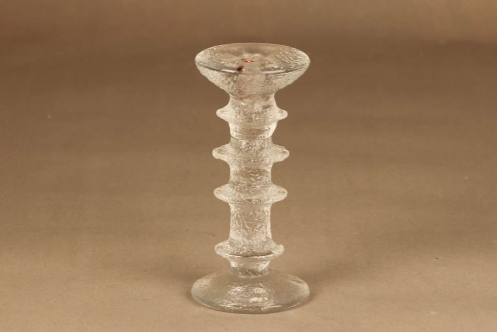 Iittala Festivo kynttilänjalka, 4-solmuinen, signeerattu, suunnittelija Timo Sarpaneva