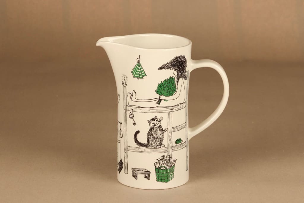 Arabia Löyly kaadin, 1.7 l, suunnittelija Gunvor Olin-Grönqvist, 1.7 l, käsinmaalattu, signeerattu