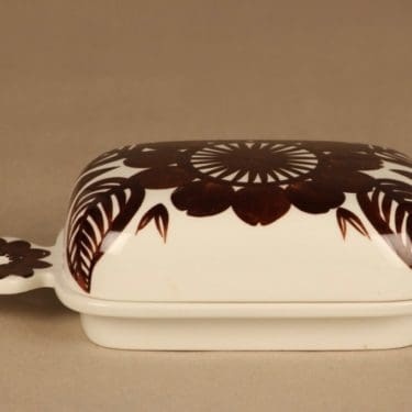 Arabia Köökki voirasia, käsinmaalattu, suunnittelija Gunvor Olin-Grönqvist, käsinmaalattu, signeerattu