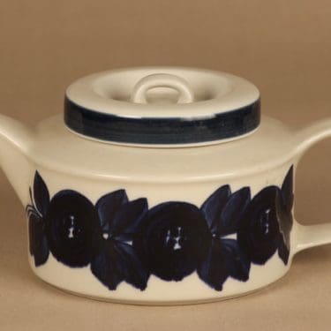 Arabia Anemone teekaadin, käsinmaalattu, suunnittelija Ulla Procope, käsinmaalattu, signeerattu, kukka