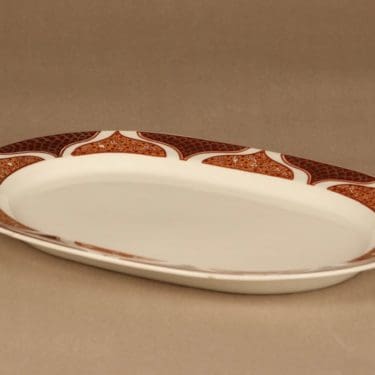 Arabia Bysantti tarjoiluvati, soikea, suunnittelija Anja Jaatinen-Winquist, soikea, serikuva