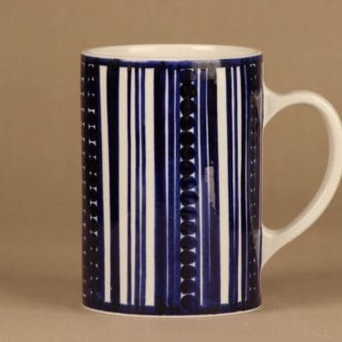 Arabia GO 4 haarikka, 1.1 l, suunnittelija Gunvor Olin-Grönqvist, 1.1 l, käsinmaalattu, signeerattu