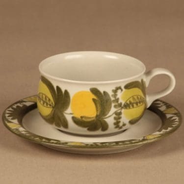 Arabia PW tea cup, hand-painted designer Raija Uosikkinen
