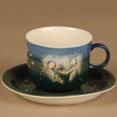 Arabia Äidille teekuppi, 1977, suunnittelija Heljä Liukko-Sundström, 1977, Äidinkuppi
