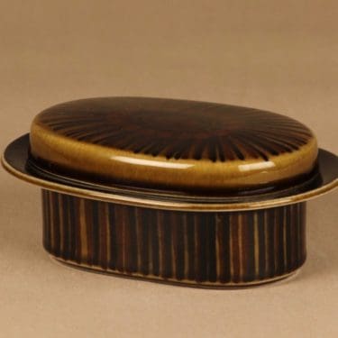 Arabia Kosmos voirasia, kannellinen, suunnittelija Gunvor Olin-Grönqvist, kannellinen, puhalluskoriste