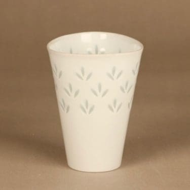 Arabia FK/59 maljakko, riisiposliini, suunnittelija Friedl Holzer-Kjellberg, riisiposliini