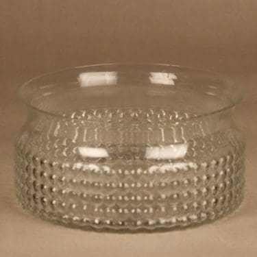 Riihimäen lasi Grappo kulho, kirkas, suunnittelija Nanny Still,