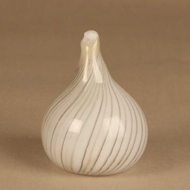 Nuutajärvi sipuli, signeerattu, suunnittelija Oiva Toikka, signeerattu