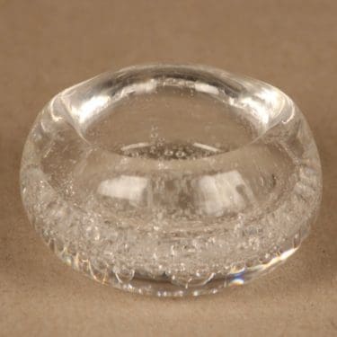 Iittala Soodakupla art glass, signed designer Kaj Franck