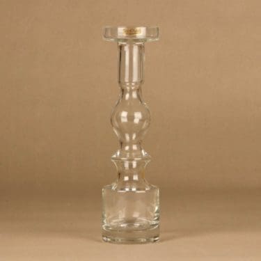 Riihimäen lasi Pompadour maljakko, kirkas, suunnittelija Nanny Still,