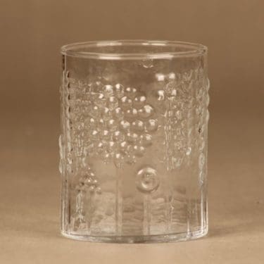 Nuutajärvi Flora lasi, kirkas, suunnittelija Oiva Toikka,