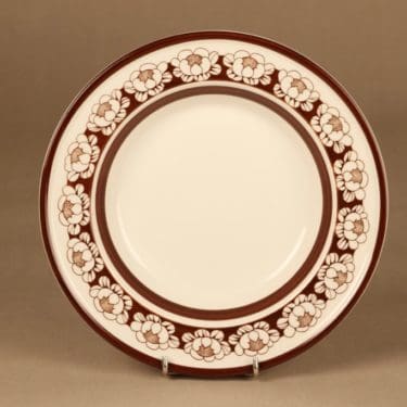 Arabia Katrilli lautanen, syvä, suunnittelija Esteri Tomula, syvä, serikuva, kukka