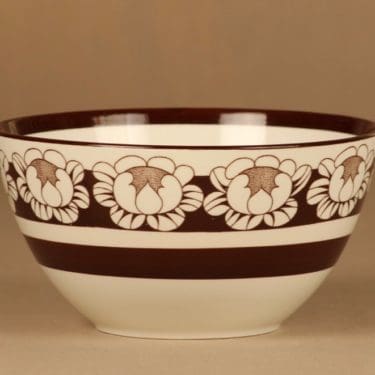 Arabia Katrilli kulho, 1 l, suunnittelija Esteri Tomula, 1 l, serikuva, kukka