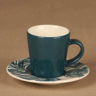 Arabia Graphics espressokuppi, 1 dl, suunnittelija Heikki Orvola, 1 dl