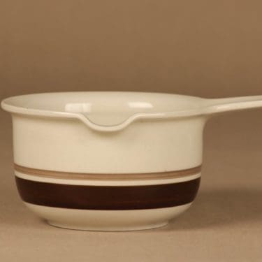 Arabia Pirtti sauce jug, stripe decorative designer Raija Uosikkinen