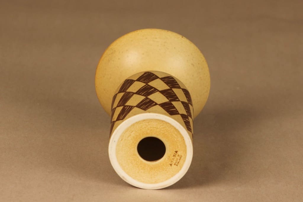 Arabia LL candle holder, hand-painted designer Annikki Hovisaari 2