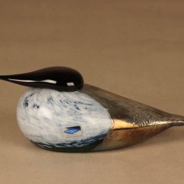 Nuutajärvi yrityslintu, Haahkatar, numeroitu, suunnittelija Oiva Toikka, Haahkatar, numeroitu, signeerattu, numeroitu, yrityslintu