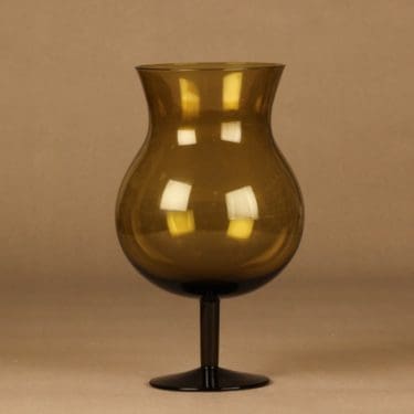 Nuutajärvi 3403 jättilaisaromilasi, keltainen, suunnittelija Saara Hopea,