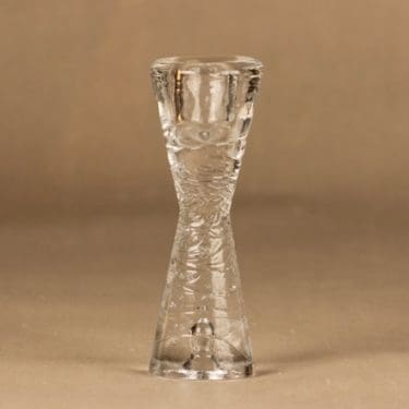 Nuutajärvi Arkipelago kynttilänjalka, kirkas, suunnittelija Timo Sarpaneva,