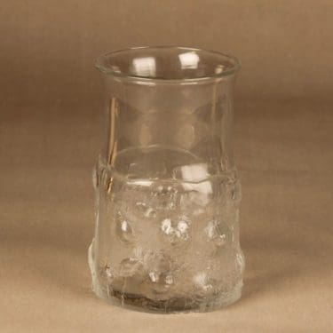 Nuutajärvi maljakko, kirkas, suunnittelija Timo Sarpaneva,