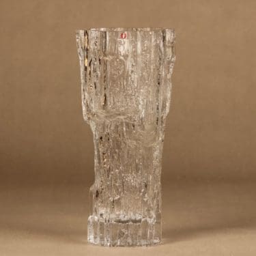 Iittala 3429 maljakko, signeerattu, suunnittelija Tapio Wirkkala, signeerattu