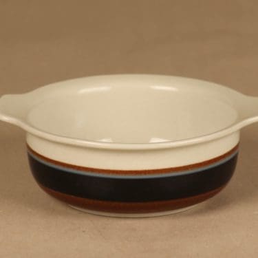 Arabia Taika aamiaiskulho, sininen, ruskea, valkoinen, suunnittelija Inkeri Seppälä,