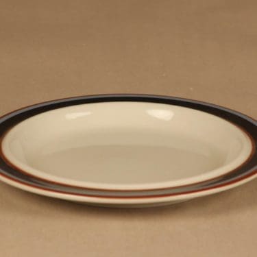 Arabia Taika lautanen, 19.5 cm, suunnittelija Inkeri Seppälä, 19.5 cm, raitakoriste
