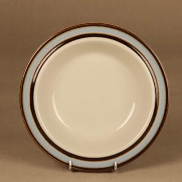 Arabia Suvanto lautanen, syvä, suunnittelija Ulla Procope, syvä, raitakoriste