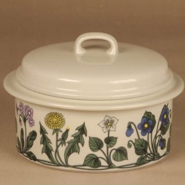 Arabia Flora kulho, kannellinen, suunnittelija Esteri Tomula, kannellinen, kukka, kielo