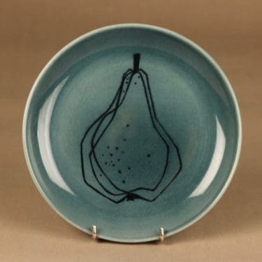 Arabia Graffito lautanen, Päärynä, suunnittelija Gunvor Olin-Grönqvist, Päärynä, hedelmä, päärynä