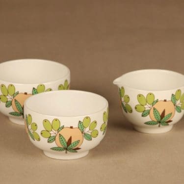 Arabia Eden sugar bowl (2) ja creamer designer Raija Uosikkinen