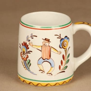 Arabia Sauna olutmuki, 0.4 l, suunnittelija Svea Granlund, 0.4 l, käsinmaalattu