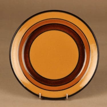 Arabia Kalevala lautanen, käsinmaalattu, suunnittelija Anja Jaatinen-Winquist, käsinmaalattu, raitakoriste, käsinmaalattu