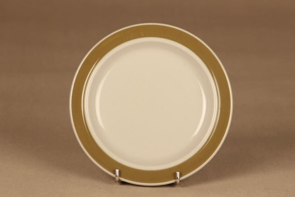 Arabia Oliivi lautanen, 12 cm, suunnittelija Olga Osol, 12 cm, raitakoriste